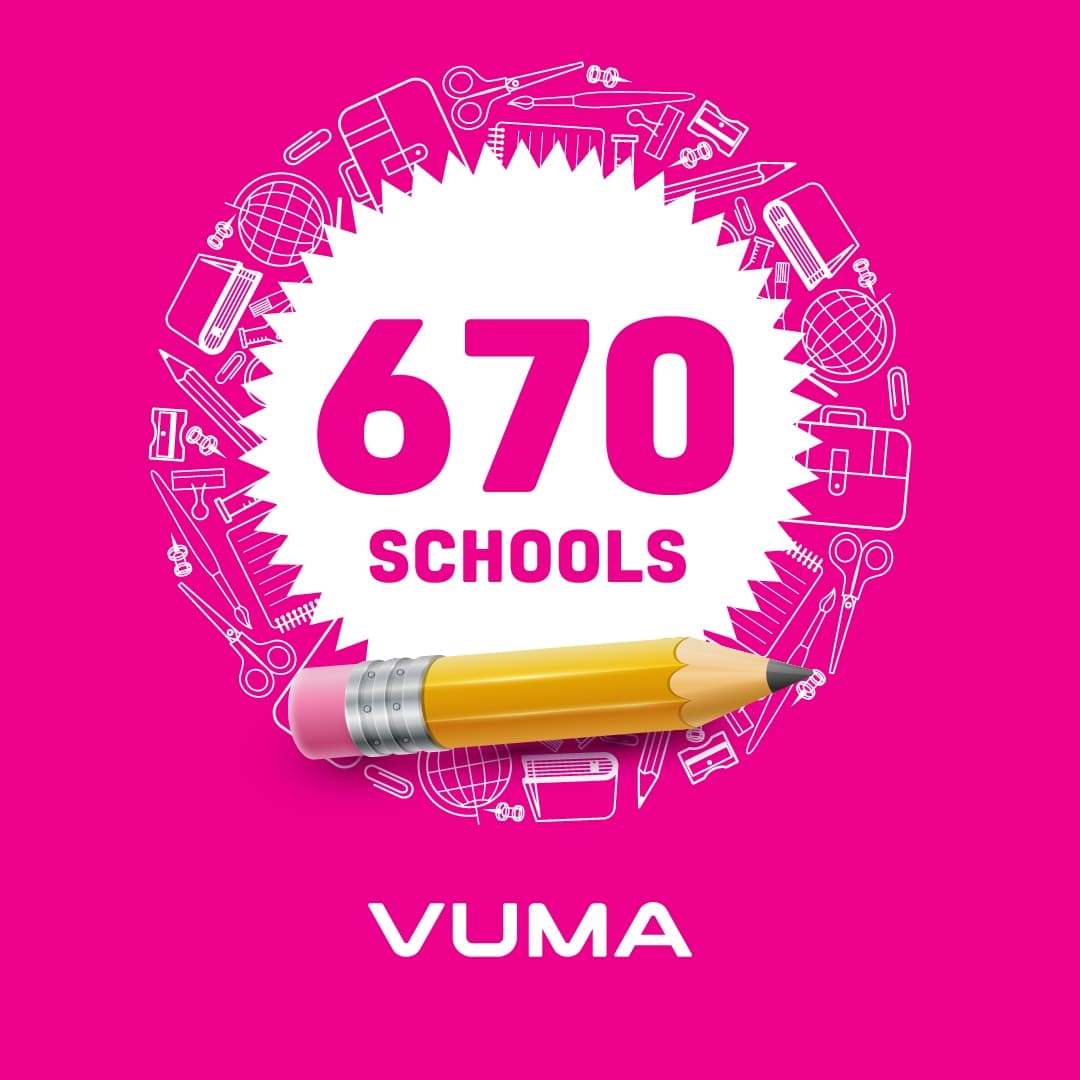Vuma celebrates connecting over 670 schools to free 1Gbps fibre internet