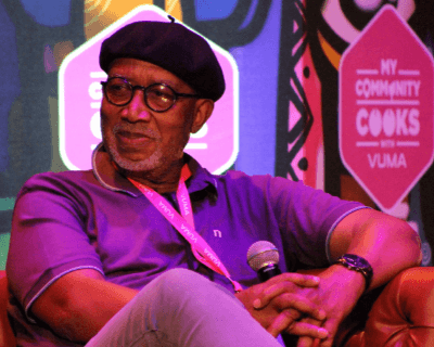 Sipho ‘Hotstix’ Mabuse shares his recipe for success with young creatives at Vuma’s My Community Cooks