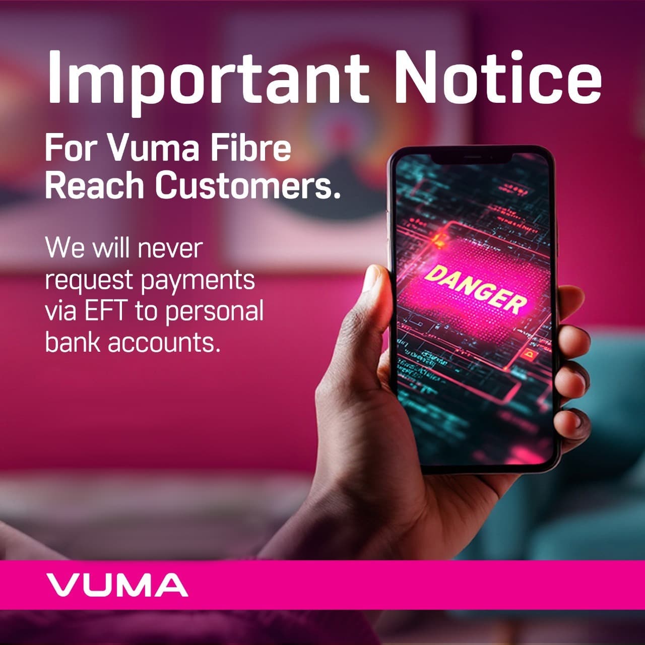 Scam Alert Notice to All Vuma Reach Customers To Be Aware: Scams and Fraud on the Rise