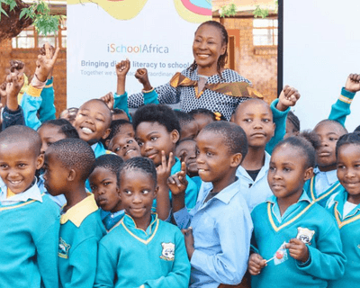 Vuma and iSchool Africa Kicked-off International Literacy Day in Soweto with Saray Khumalo